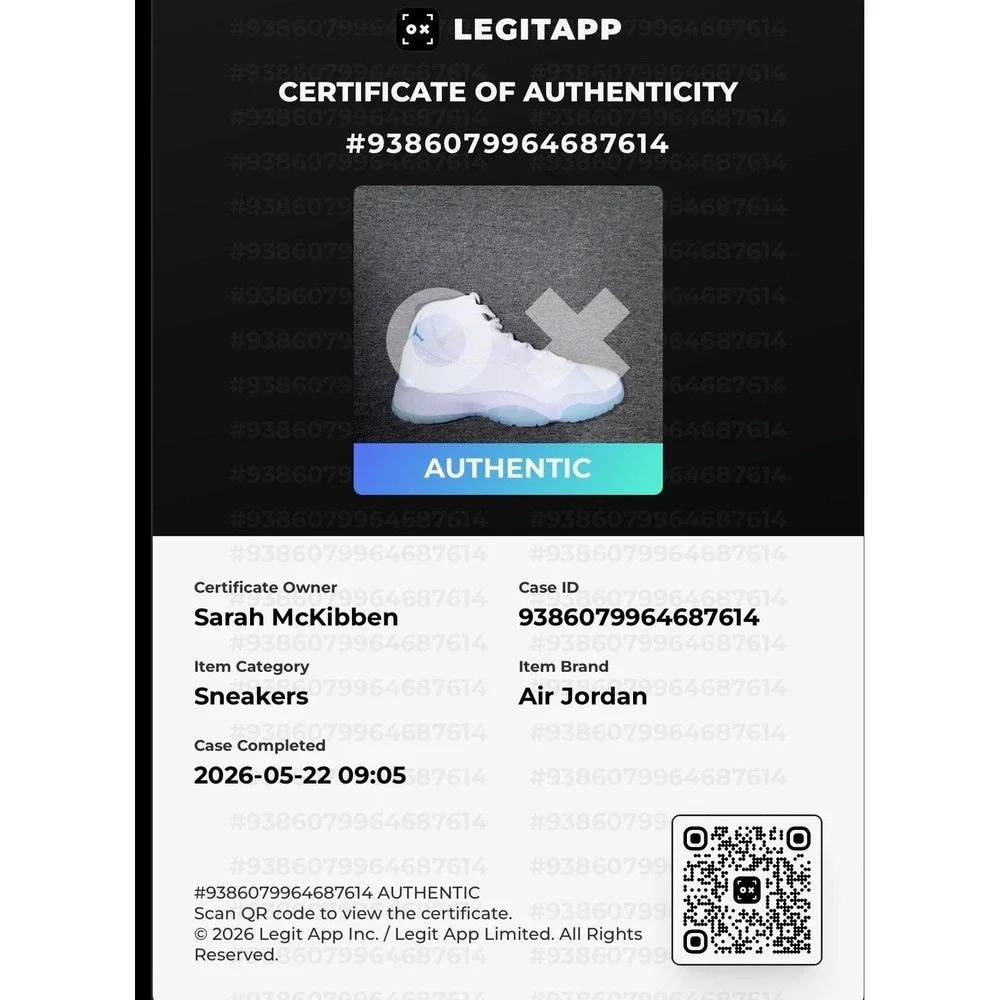 Jordan Air Jordan 11 Retro Legend Blue Shoes Mens 9.5 White Sneakers CT8012-104